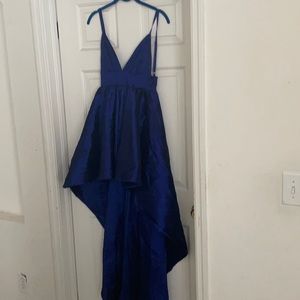 Windsor blue high low dress